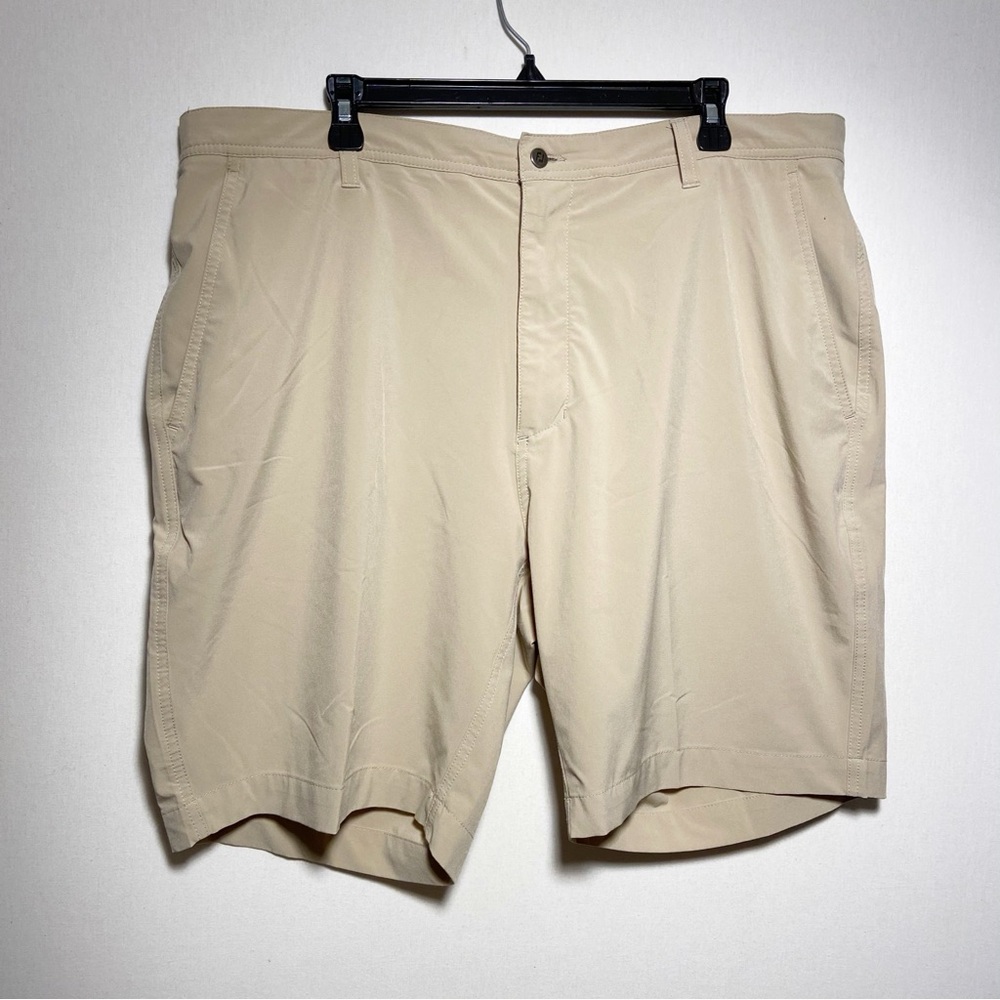 Foot Joy Mens Shorts Tan Athletic with Modern Flat Front‎ Golf Size 40W